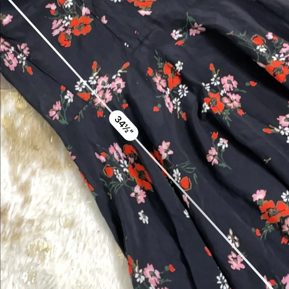 Rebecca Taylor margurte floral 100% silk dress - Picture 7 of 7